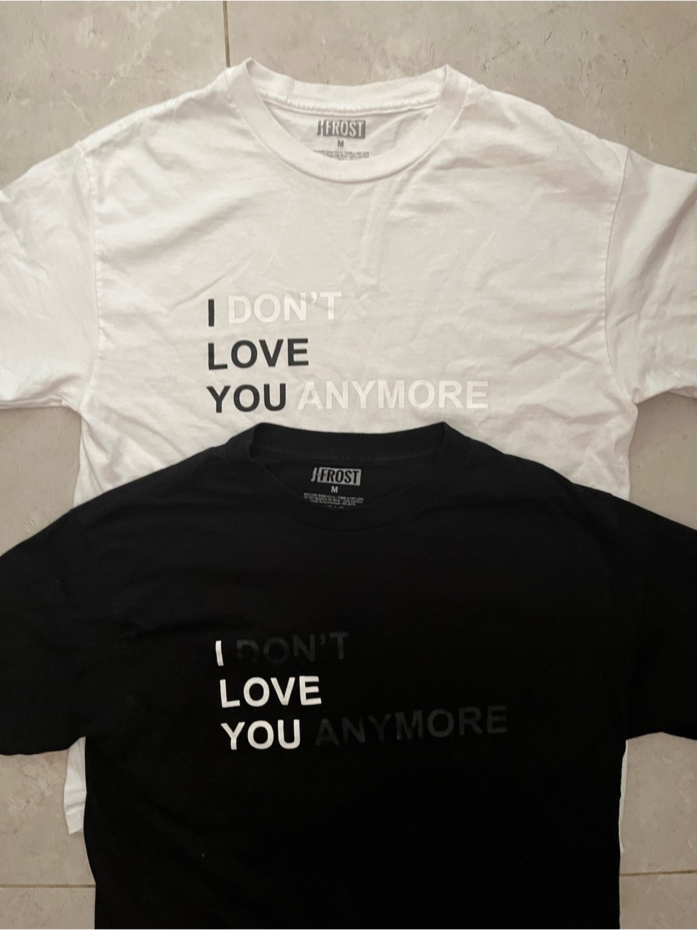 Urban Outfitters Dual Meaning  "I Love You/I Don't Love You Anymore"